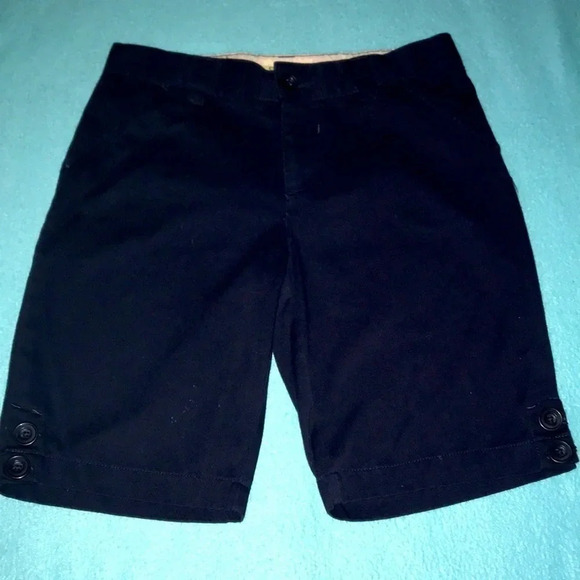 𝅺CHEROKEE school uniforms navy blue adjustable waistband shorts NEW size 12 - Picture 1 of 5
